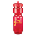 22 Oz Translucent Bike Bottle w/ Push Pull Lid